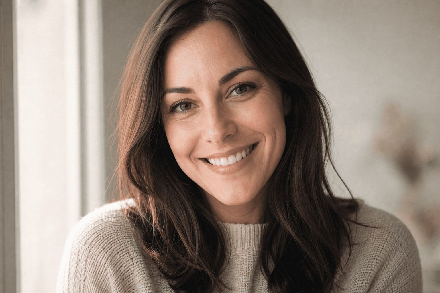 Lead headshot — window light